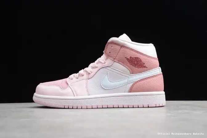 Official Maikesneakers Mid CW5379-600 Jordan Air 1 Pink Digital 0430